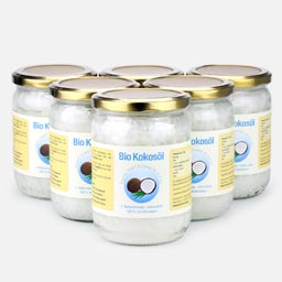 6 x 500 ml Bio Kokosöl (V.C.O.)